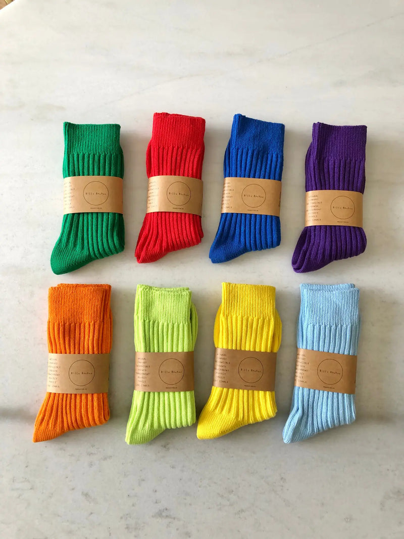 Billy Bamboo - Chaussettes Hautes Coton Côtelé
