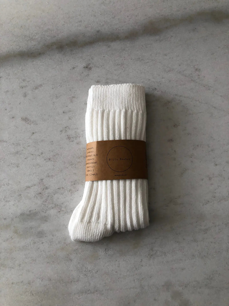 Billy Bamboo - Chaussettes Hautes Coton Côtelé