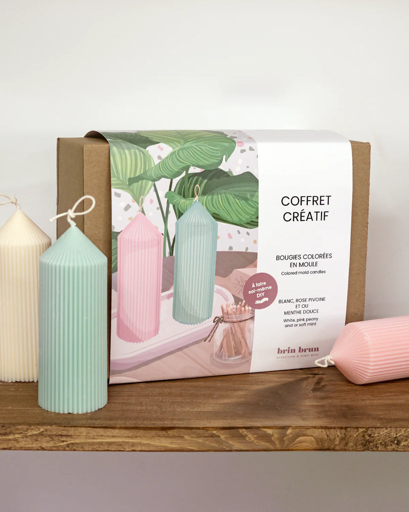 Brin Brun - Creative Pillar Candle Set