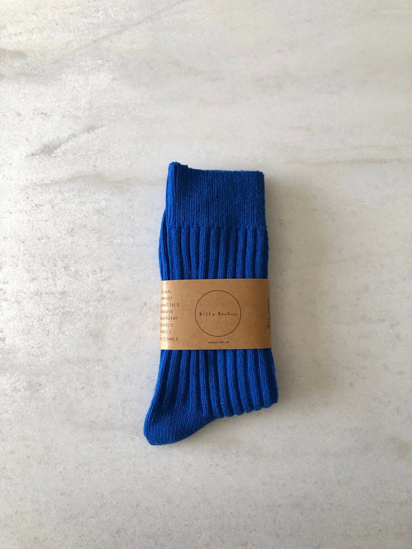 Chaussettes Hautes Coton Côtelé