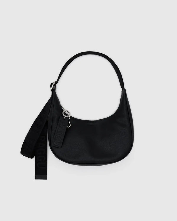 Petit Sac Croissant en Cuir Recyclé