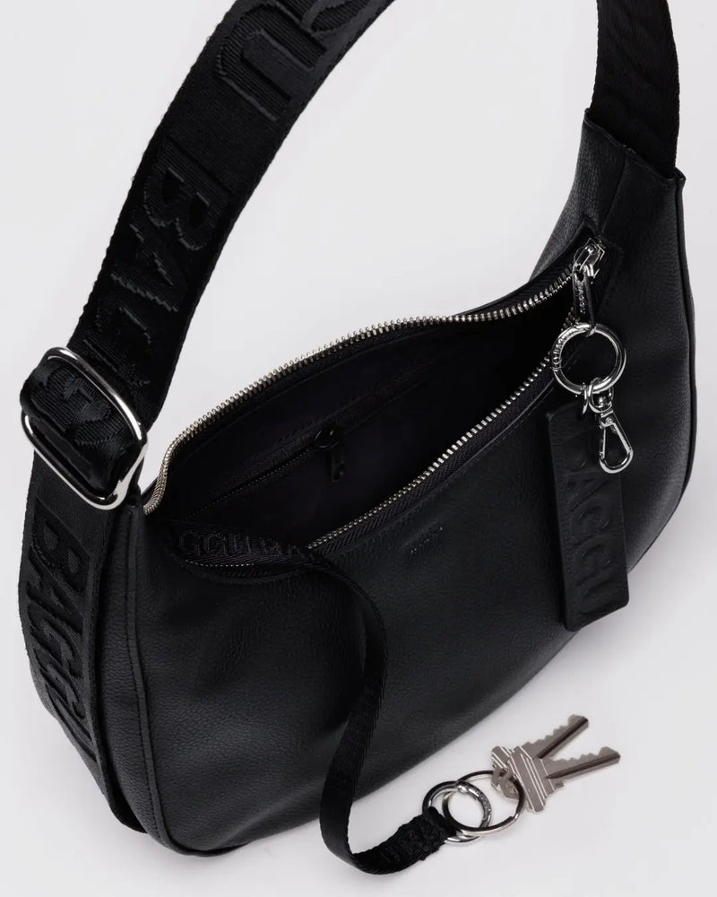 Petit Sac Croissant en Cuir Recyclé