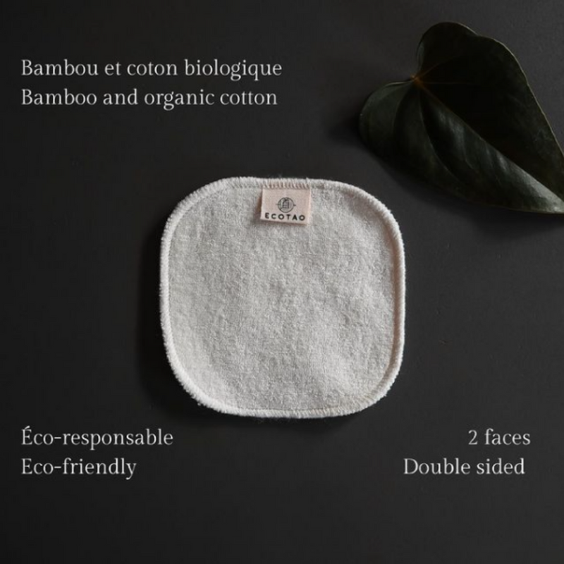 Washable make-up remover wipes (refill of 7 wipes)